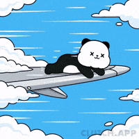 Flying Good Vibes GIF by Kanpai Pandas