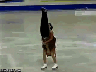 fail ice skating GIF by Cheezburger