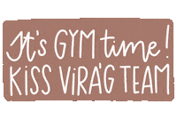 kissvirag fitness gym gymtime fitt Sticker