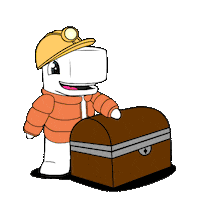 Happy Treasure Chest Sticker by Ordinary Friends