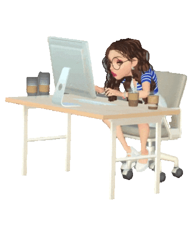 Work Job Sticker by Bel Diniz