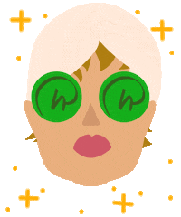 Illustration Face Sticker by Rosen Hotels & Resorts