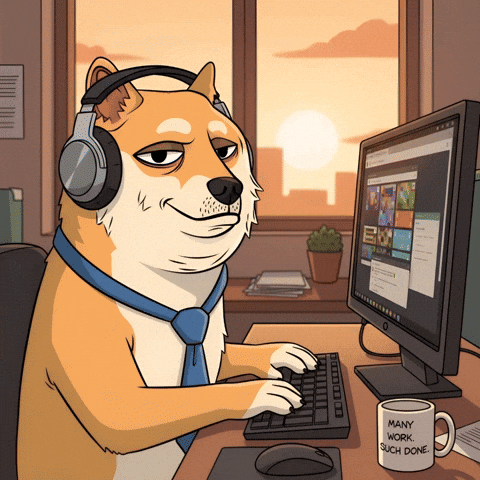 Working Work From Home GIF by Doge Pound