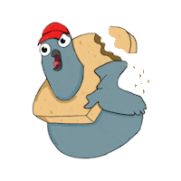 Hungry Bird Sticker by Hacettepe University Department of Graphic Design