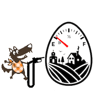 The Big Bad Wolf Easter Sticker by The Big Bad Wolf Souvlaki & Burger Bar