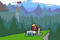 Dog King GIF by Abstract HotDogs