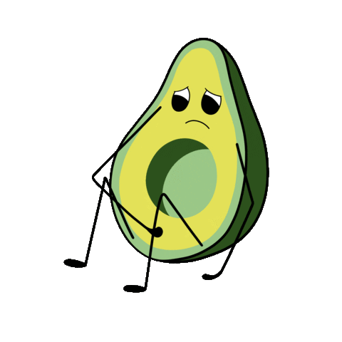gif artist avocado Sticker