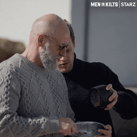 Sam Heughan Cooking GIF by Men in Kilts: A Roadtrip with Sam and Graham