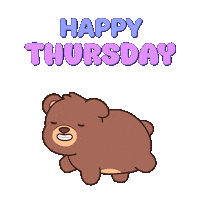 Teddy Bear Thursday Sticker by BEARISH