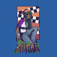 jazihands animation girl illustration graffiti GIF