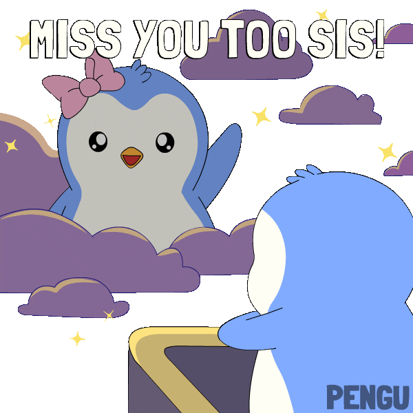 Sad I Love You Sticker by Pudgy Penguins