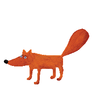 Happy Fox Sticker by Beskidzkie