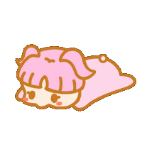 Sleepy Pink Sticker