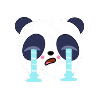 Smashlings omg animal crying bear Sticker