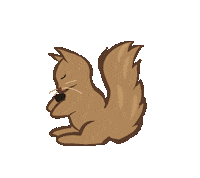 Squirrel Fur Sticker