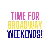 Bw Sticker by Broadway Weekends