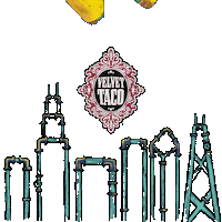 Chicago Taco Sticker by VelvetTaco