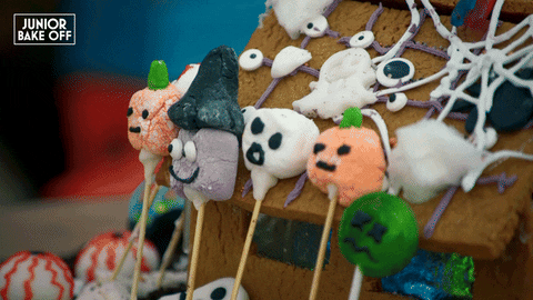 Haunted House Halloween GIF by The Great British Bake Off