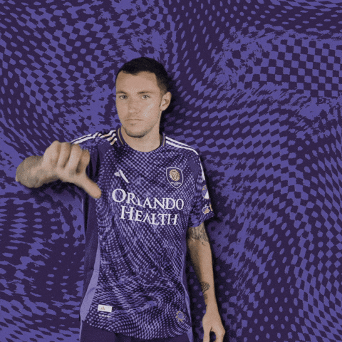 Kyle Smith Thumbs Down GIF by Orlando City SC