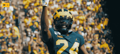 Go Blue College Football GIF by Michigan Athletics