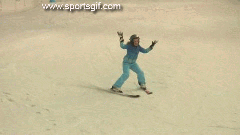 ski fail GIF