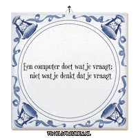 Computer Nl Sticker by Tegelspreuken.nl