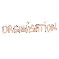 Organisation Sticker by Doriane Baker