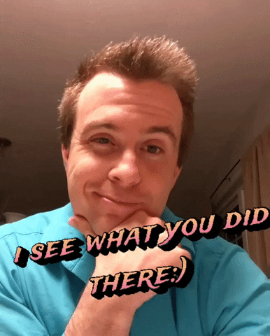 I See What You Did There GIF by Luke Guy