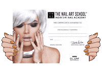 thenailartschool graduation nails glam certificate Sticker