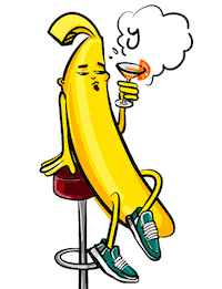 Goljee bar cocktail banana flirt Sticker