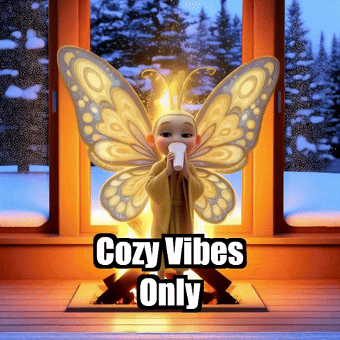 Winter Fireplace GIF by BuddhaFlyJourney
