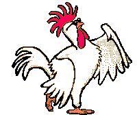 chicken sunglasses Sticker