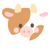 Brown Cow Sticker