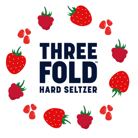 ThreeFoldHardSeltzer giphyupload hard seltzer three fold hard seltzer three fold red berries Sticker