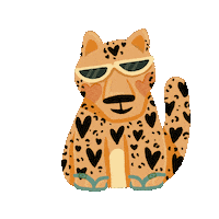 bananapintada leopard turning onca oncapintada Sticker