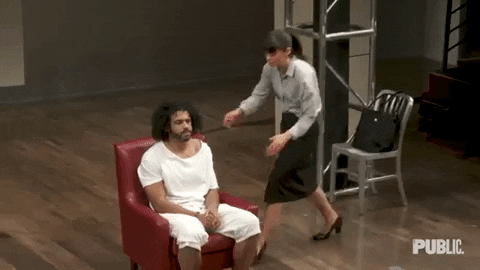 daveed diggs hug GIF by The Public Theater