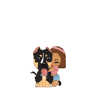 Happy Pit Bull Sticker