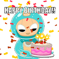 Celebrating Happy Birthday Sticker by Masters of Mayhem