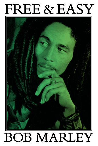 Bob Marley Rainbow Sticker by Free & Easy