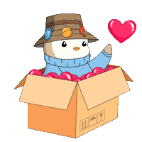 Heart Love Sticker by Pudgy Penguins
