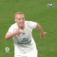 brisbaneroar happy football celebration goal GIF