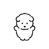 Wangwangie happy dog hug puppy Sticker