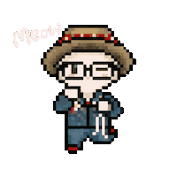 Meow Cute Cat Sticker