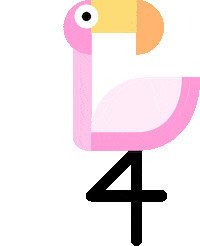 Pink Flamingo Sticker by Matt Crump