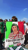 Mexico Fans Bring Trademark Color to Doha