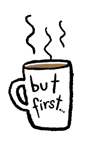 But First Coffee Sticker by megan lockhart