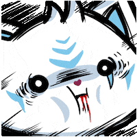 shaking white tiger GIF