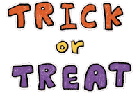 Trick Or Treat Party Sticker