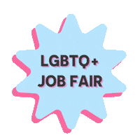 Job Fair Pink Sticker by MA LGBT Chamber of Commerce