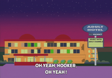 sunset hotel GIF by South Park 